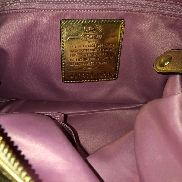 Coach Gold Satchel Bag - Picture 6 of 7
